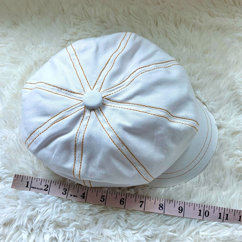 NWT Free People Blakey Bubble Cadet Hat in Ivory White - Picture 12 of 15